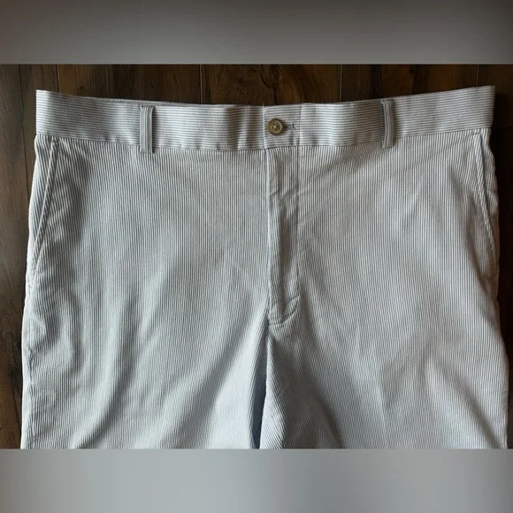 Southern Tide Seersucker Shorts Mens 38 Blue White Stripe Preppy - Picture 4 of 7